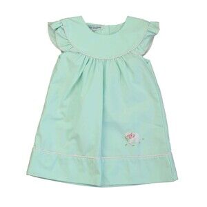 Sweet Dreams Girls Aqua Sheep Dress size: 18 Months